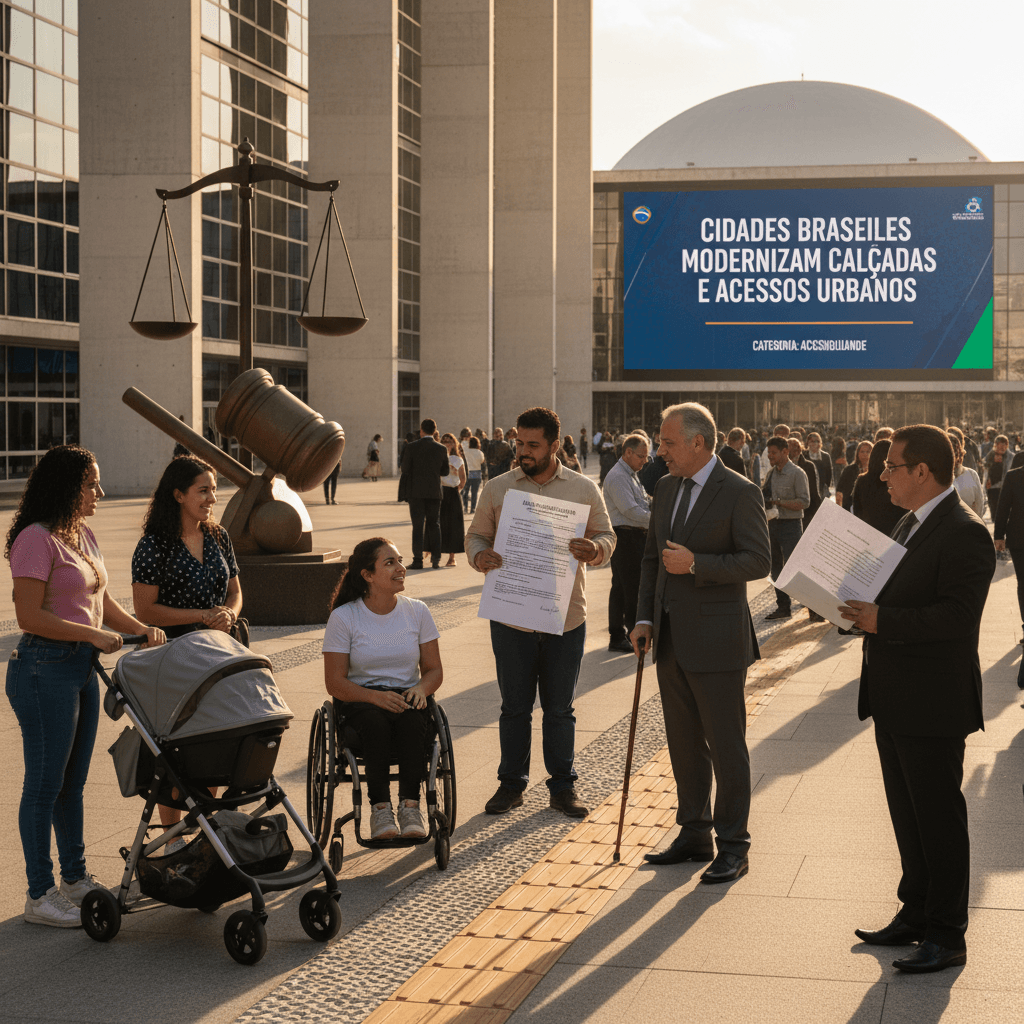 Cidades Brasileiras Modernizam Calçadas e Acessos Urbanos
